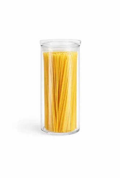 Bavary – glazen voorraadpot – 1,8 L – voor zicht op inhoud – transparant – slank, Ø10 cm, h26,5 cm