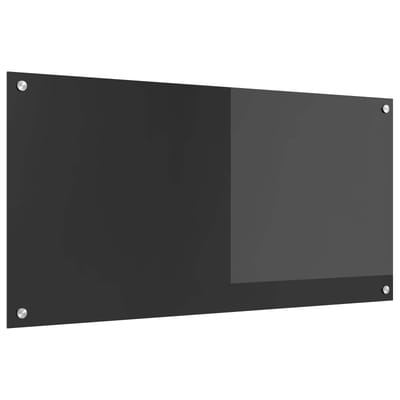 vidaXL - Keukenachterwand - Donkergrijs - 100 - x - 50 - cm - gehard - glas