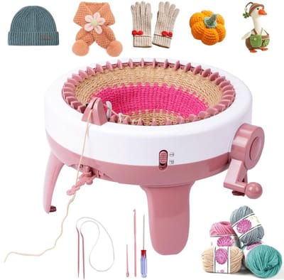 KAD® Breimachine - Breimolen - Breimachine Volwassene - Roze - 34cm x 33cm x 12cm