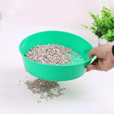 Aura® Tuinzeef - Zandzeef - Compostzeef - Aardezeef – 2 Stuks-Groen - 21cm x 19cm x 6cm