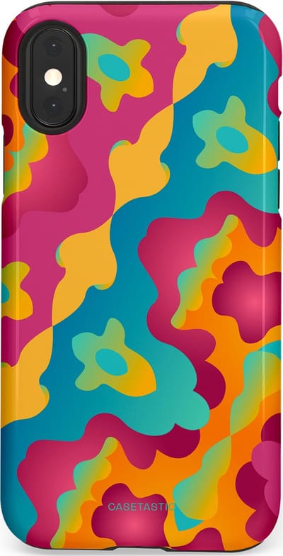 Casetastic Hoesje Geschikt voor Apple iPhone X/Xs - Stijlvolle Beschermende Duo-layer Case - Vlektastisch