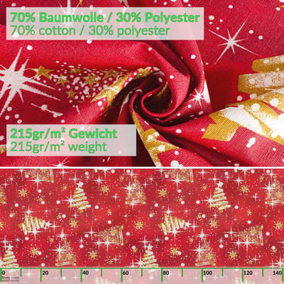ANRO Tafelkleed Kerstmotief Beige 140x120cm Rechte rand Afwasbaar Waterafstotend Binnen & Buiten