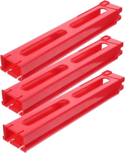 Domino Trein Clips - Speelgoed Accessoires - Domino Spelen - Valbestendig Ontwerp - 24cm Lengte - Rood