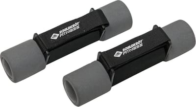 Fitness Halterset 2x1,0 kg in Draagtas - Zwart-Antraciet