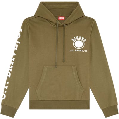 Diesel Dot-logo groene hoodie