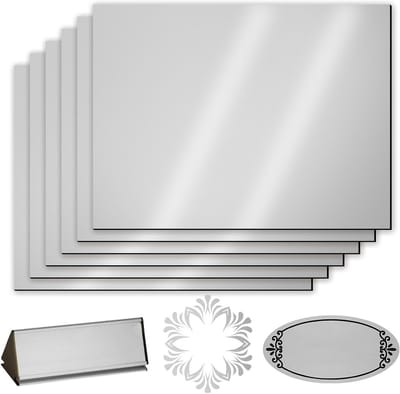 Plastic Engraving Platen 30 x 20 cm, 6 Stuks ABS Laser Graveren, Lege Platen voor Schilderijen, Tuinborden en DIY Projecten, 1.3 mm Dikte