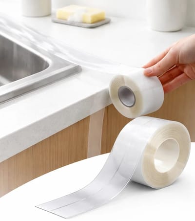 Waterdichte Afdichtingstape Transparant – Zelfklevende Kitband – Anti-Vet & Schimmelwerend – Voor Keuken, Badkamer, Douche & Toilet – 3,2 m