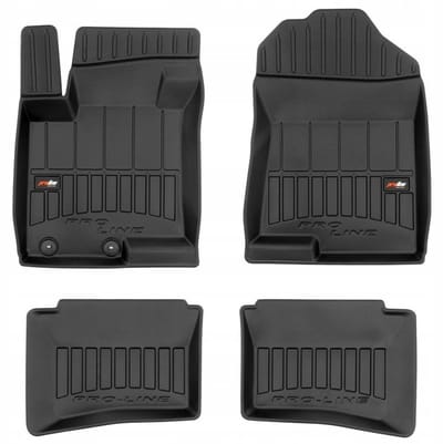 Frogum 3D Pro-Line - Automatmatten - Geschikt voor Hyundai Bayon vanaf 2021 - TPE Rubber - 4-delig - Hoge rand 6cm