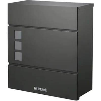 Central Park Brievenbus Mailpal 902b - Staal - Zwart - 37,3x42x17,3cm