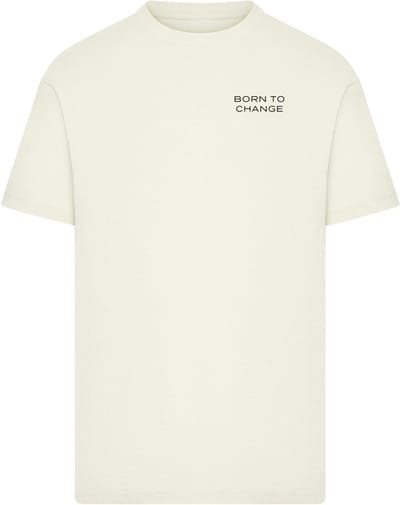 Mister Tee - Born To Change Heren Tshirt - XS - Creme