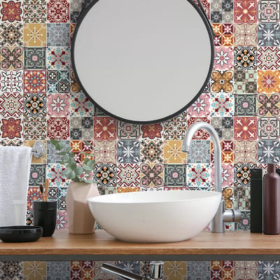 Muurstickers - Zelfklevende tegelmuurstickers voor keuken en badkamer - 30 BERINICIA TEGELSTICKERS - 30 stickers 20x20cm