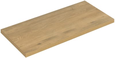 Badplaats Wastafelblad Angela 100 x 48 x 3,5 cm – Eiken – Wastafelblad voor Onderkast