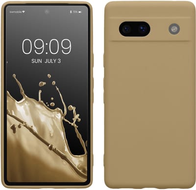 kwmobile telefoonhoesje geschikt voor Google Pixel 7a - Hoesje voor smartphone - Precisie camera uitsnede - In Bruingrijs