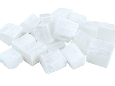 Seleniet Stukken (1,5 - 5cm) Wit - Gezaagd - Voordeelzak van 1kg
