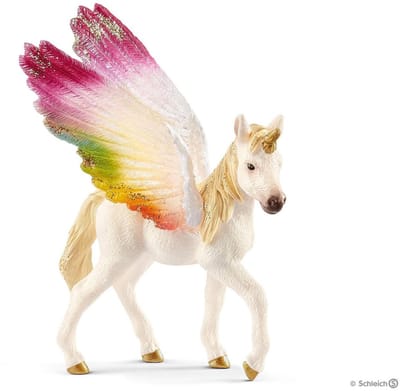 Schleich Bayala - Gevleugelde regenboogeenhoorn, veulen - Speelfiguur - Kinderspeelgoed voor Jongens en Meisjes - 5 tot 12 jaar