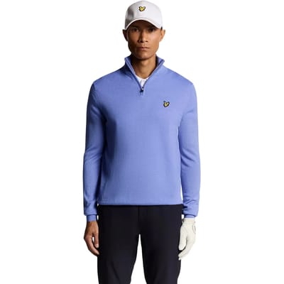 Merino wol pullover 1/4 rits Lyle & Scott
