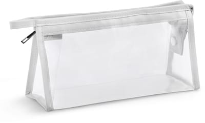 Dailygoods- Etui Draagbaar - PVC Organizer - Make-up Tas - Schoolbenodigdheden - Cosmetische Toilettas - Doorzichtig Design - Pencil Case