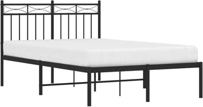 Klassiek metalen bedframe met hoofdbord 120x200 cm - Tweepersoons