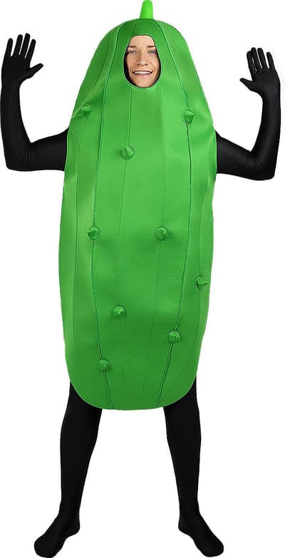 FUNIDELIA Augurk kostuum voor vrouwen en mannen - One Size - Groen
