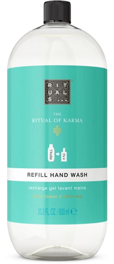 Rituals - Navulling voor Handzeep - 600 ml - Ritual of Karma - Lotusbloem & Witte Thee - Alleen Navulling - Pomp niet inbegrepen - Zeep - Refill voor zeepdispenser - Refills voor handzeepdispenser