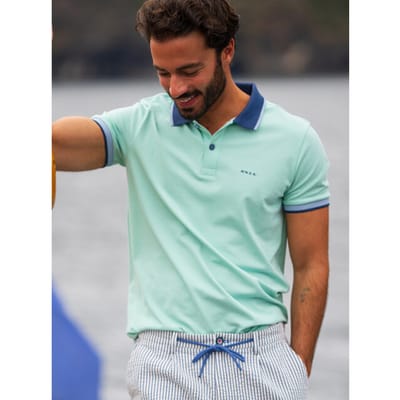 NZA Polo Foxton Piqué Pale Leaf - Maat L - Heren