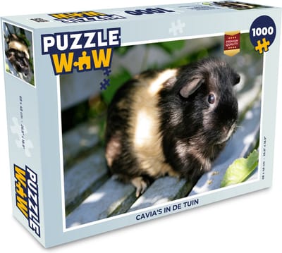 Puzzel Cavia's in de tuin - Legpuzzel - Puzzel 1000 stukjes volwassenen