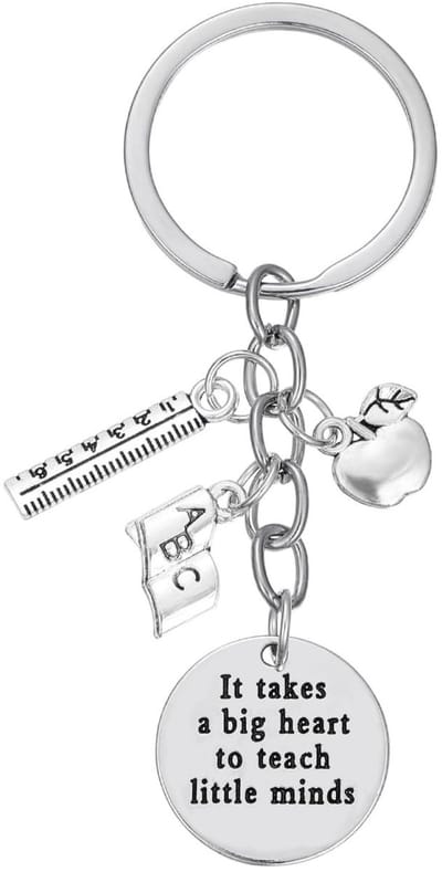 Dailygoods- Sleutelhanger Leraar - Creatieve Hanger - Cadeau voor Leraren - Tas/Telefoon/Autosleutels - Betekenisvol Ontwerp - Perfect voor Feestdagen - Sleutelring