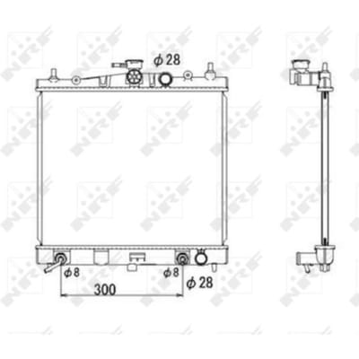 Radiator, motorkoeling NRF 53535