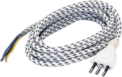 Strijkijzer Kabel - Netsnoer Stekker - Strijken Thuis - Siliconen Kern - 270 cm - Zwart