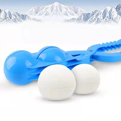 Kiddel Dubbele Sneeuwbalmaker – Sneeuwspeelgoed voor Kinderen & volwassenen – Snelle Perfecte Sneeuwballen – Stevig Winter Speelgoed – 2 Ballen per Knijp