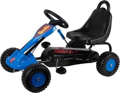 Eddy Toys Go-Kart Trapauto voor Kinderen - Pedaalaandrijving - Handrem & Stevig Metalen Frame