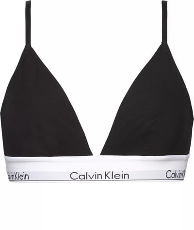 Calvin Klein Triangel Beha - Zwart - Maat M