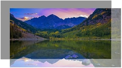 Projectiescherm - Beamerdoek Reflecterend - Thuisbioscoop Ervaring - Verbeterde Helderheid - 130 inch 16:9 - Grijs