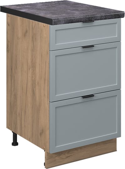 Vicco Fame-Line Keukenonderkast – 50 cm, WB Antraciet Licht blauw-grijs