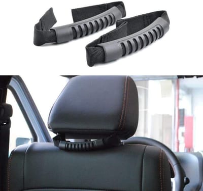 Store_7 - Auto-achterbank hoofdsteun - Veiligheidshandgreep - Duurzaam nylon - Extra ondersteuning - Handig voor kinderen - Set van 2