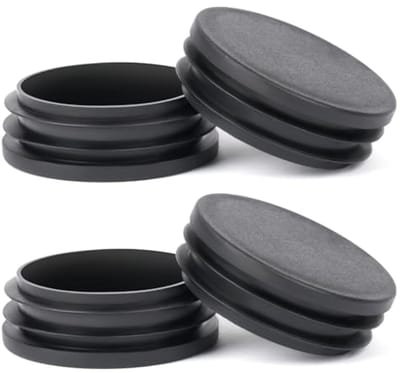 Ronde kunststof eindkappen 50 x 50 mm - Antislip meubelpads voor meubels