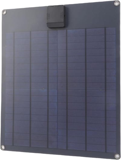 Zonne Acculader - Onderhoudslader - Voertuig Accu - Hoog Rendement Paneel - 35W - Zwart