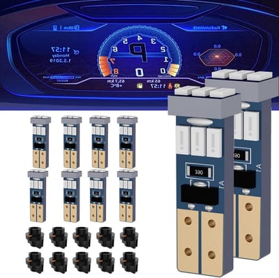 YONGMING T5 37 74 2721 ledlampen met PC74 PC37 882 stopcontact Twist Lock voor auto-meetindicator dashboardverlichting 12V, 10 stuks