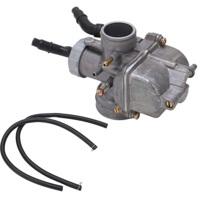 PE24mm Motorfiets Carb Carburateur Assemblage met 2 Slangen voor 50cc tot 100cc Motorfiets ATV Quad gray