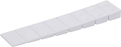 Set van 50 Robuuste Kunststof Wiggen - Universele Deurstopper & Meubelwiggen - Wit - 8 Niveaus Verstelbaar