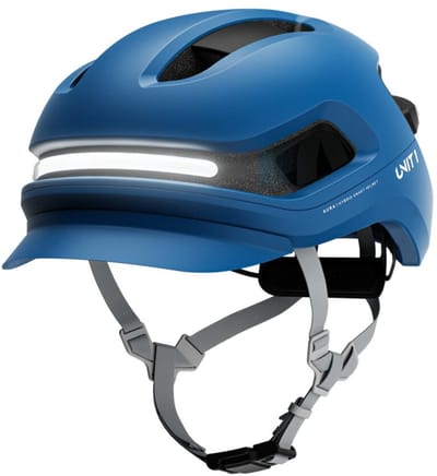 Unit 1 - AURAMIPSMMAVERICKV1 - MIPS Fietshelm met slimme functies - blauw - maat M incl. afstandsbediening voor knipperlichten
