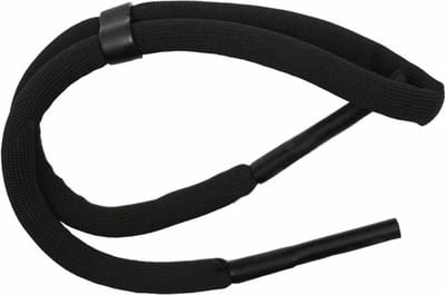 Fako Bijoux® - Drijvend Brillenkoord - Watersport - Suppen - Surfen - Zwemmen - 66cm - 10mm - Zwart