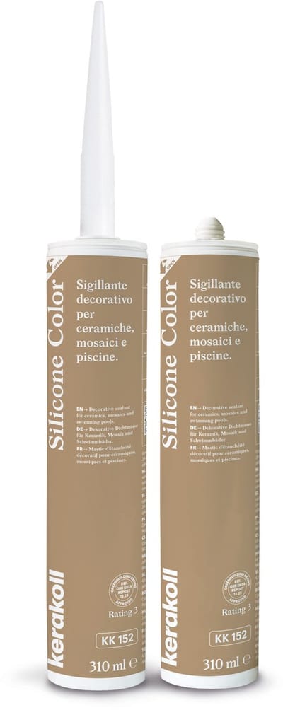 Kerakoll - Silicone Color - KK152 - Siliconenkit - Kleur 152 licht bruin - Verkrijgbaar in 50 Kleuren - Greenbuild rating 3