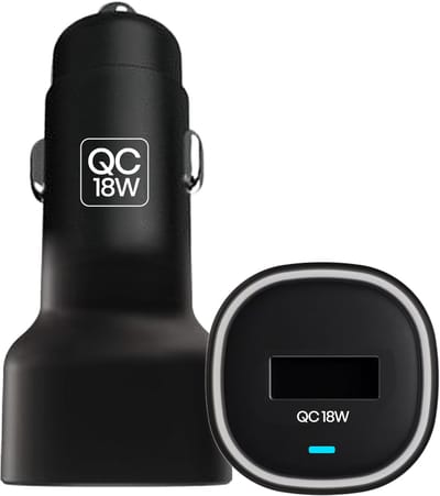 Xssive - Autolader 18W - Quick Charge 3.0 Snellader - USB Lader Auto (1 Poort) - Auto Oplader 12V/24V - Sigarettenaansteker USB