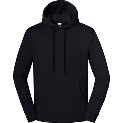 Fruit of the Loom Unisex Volwassen Iconic Premium Hoodie (Zwart)