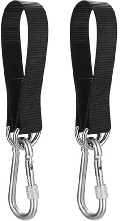 Hangmat- en schommelbevestiging - Sterke polyester ophangriemen met D-ringen en karabijnhaken