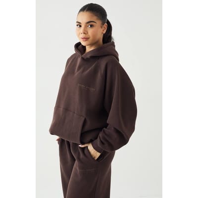 Dames DSGN Studio Sport Training Club Oversized Hoodie | Coffee Bean | Maat: XS