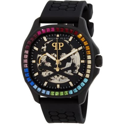 Philipp Plein PWRAA1023 $keleton $pectre Regenboog Herenhorloge black