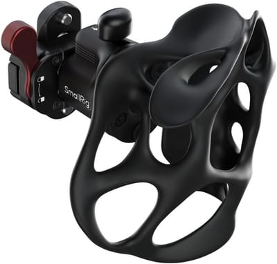360° Draaibare Rechte Handgreep met NATO Klem voor Camera Cages en Schoudersteunen, 15kg Belastbaar, Inclusief NATO Rail en Snelle Koppeling