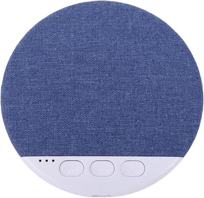 Kussenluidspreker - Slaap speaker - Rustig slapen - Ingebouwde witte ruis - 96 cm diameter - Blauw